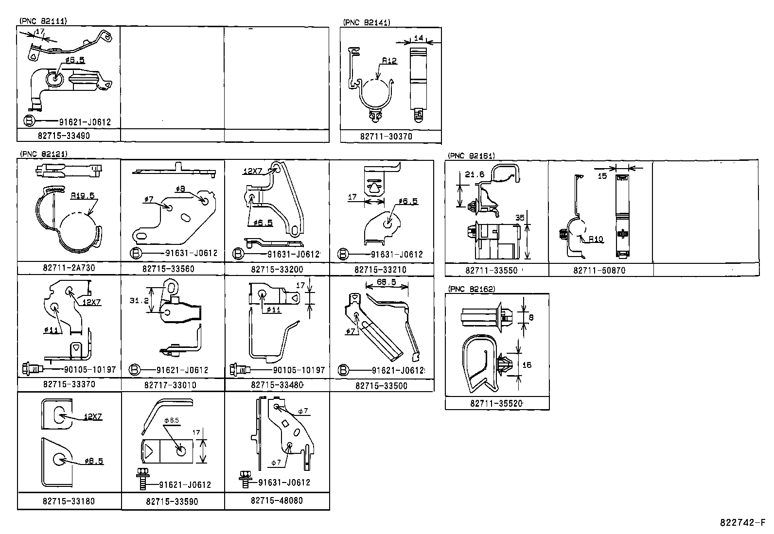 82142-33100 WIRE, INSTRUMENT PANEL, NO.2 product image