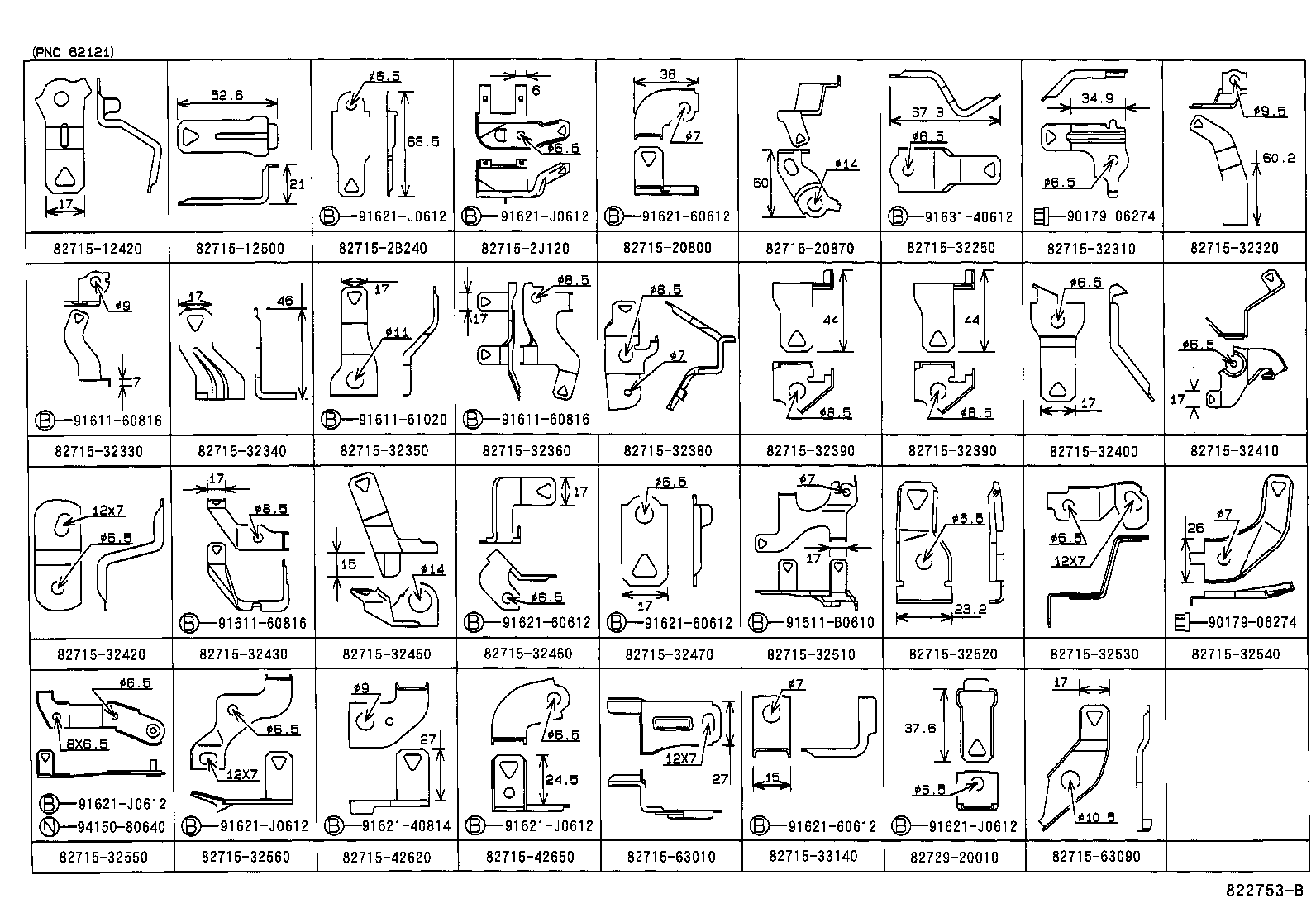 82167-32100 WIRE, SEAT, NO.1 product image