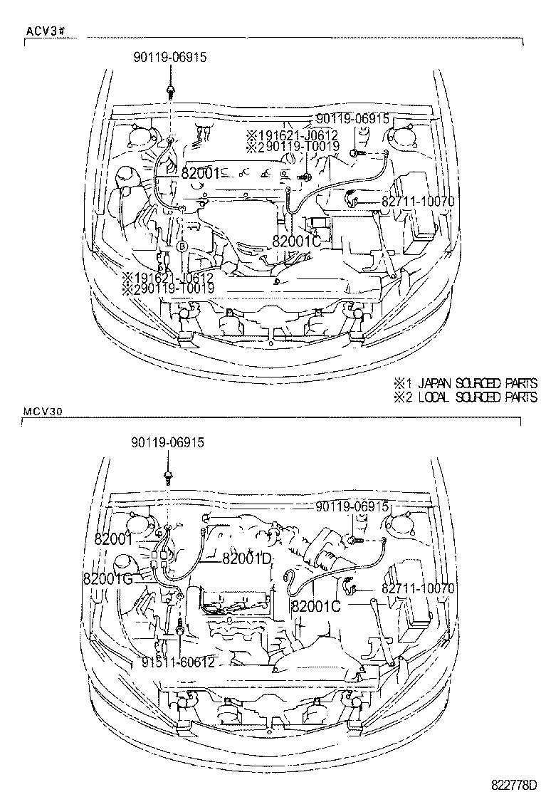 82191-33050 WIRE, FRONT SEAT, RH product image