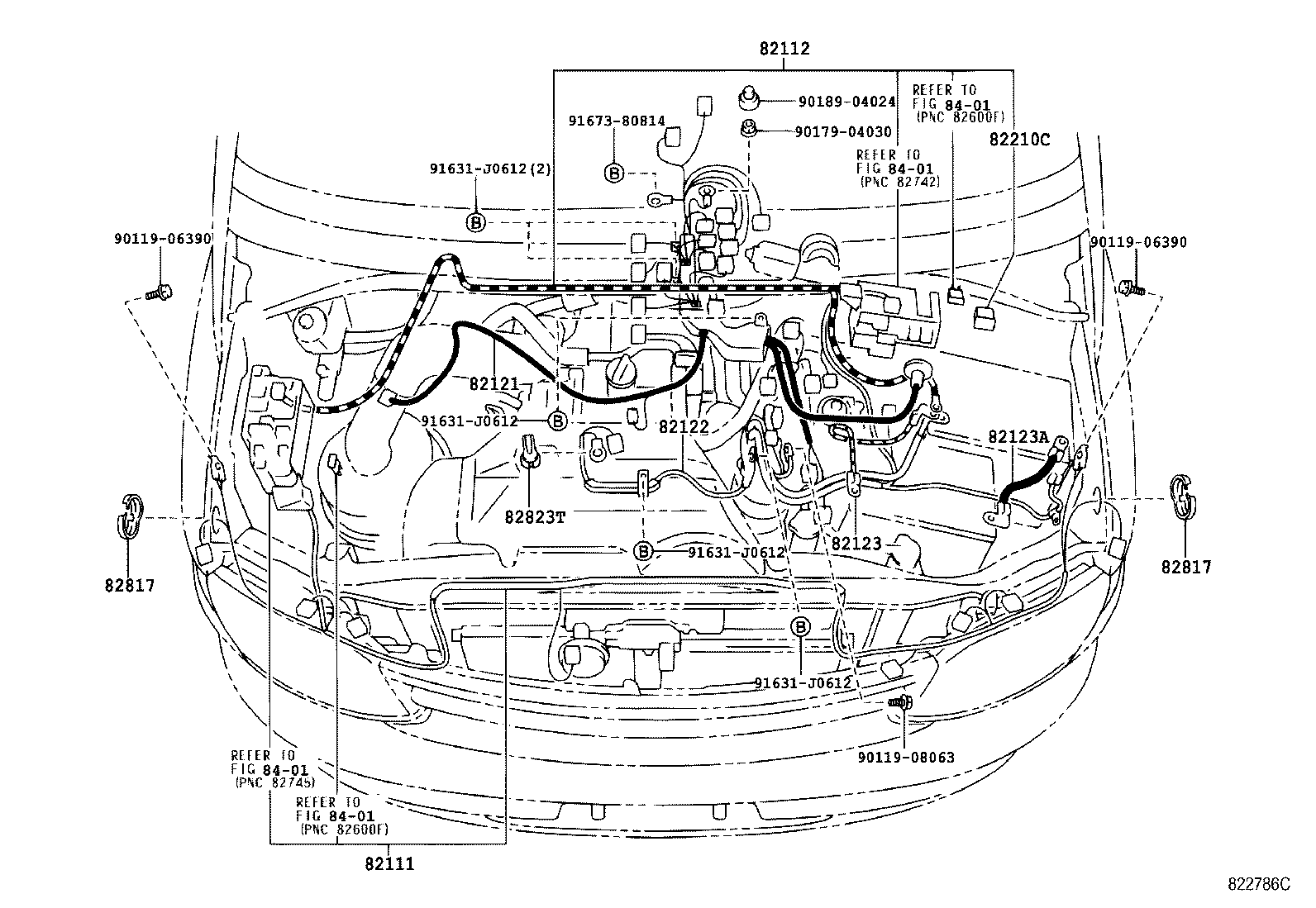 82122-26460 WIRE, ENGINE, NO.2 product image