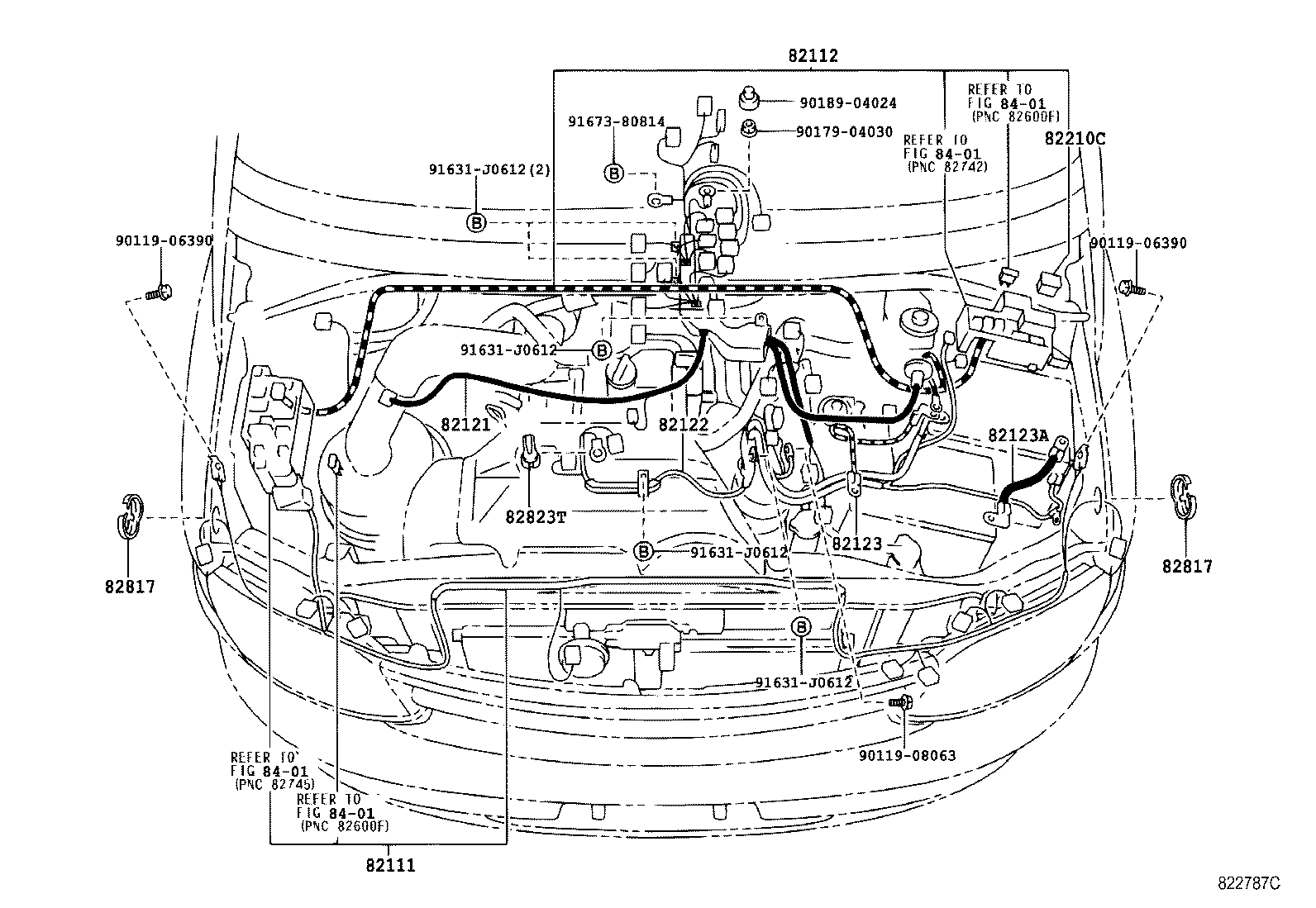 82122-26460 WIRE, ENGINE, NO.2 product image