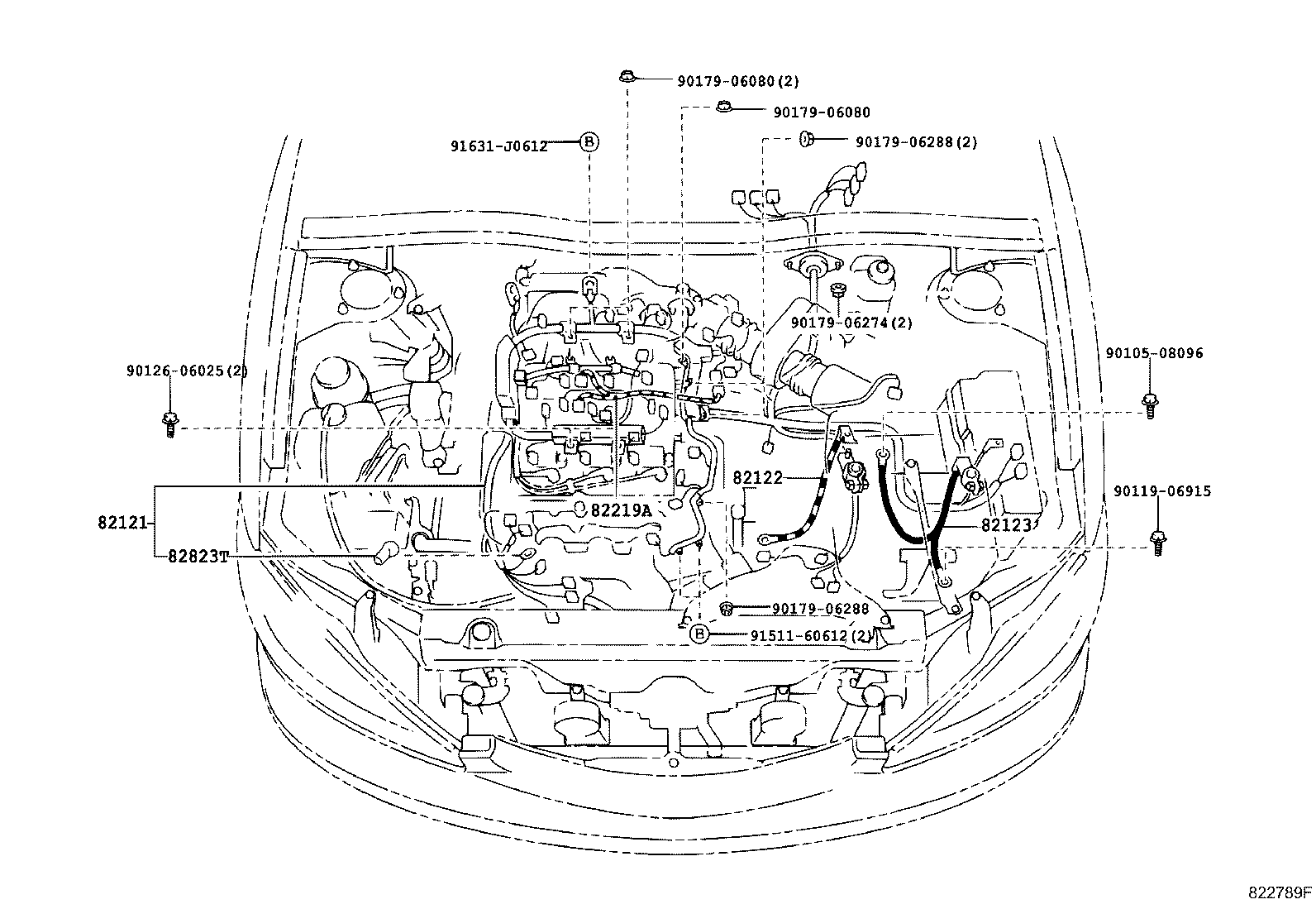 82191-33050 WIRE, FRONT SEAT, RH product image