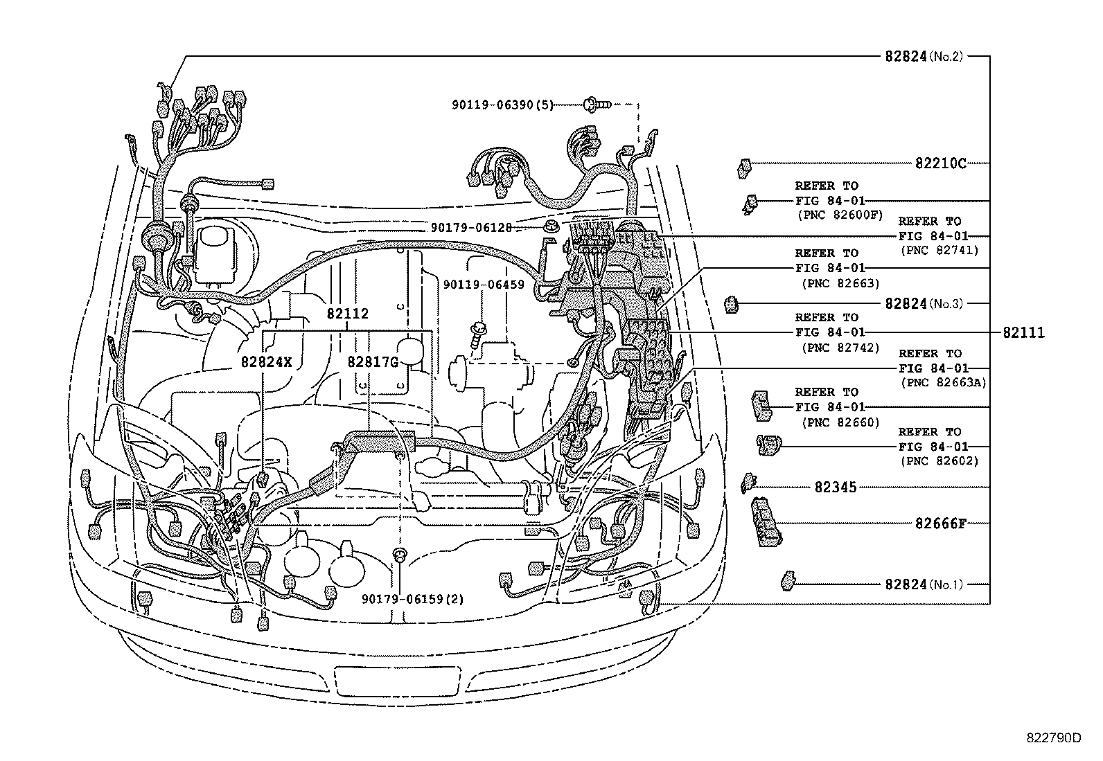 82122-30730 WIRE, ENGINE, NO.2 product image