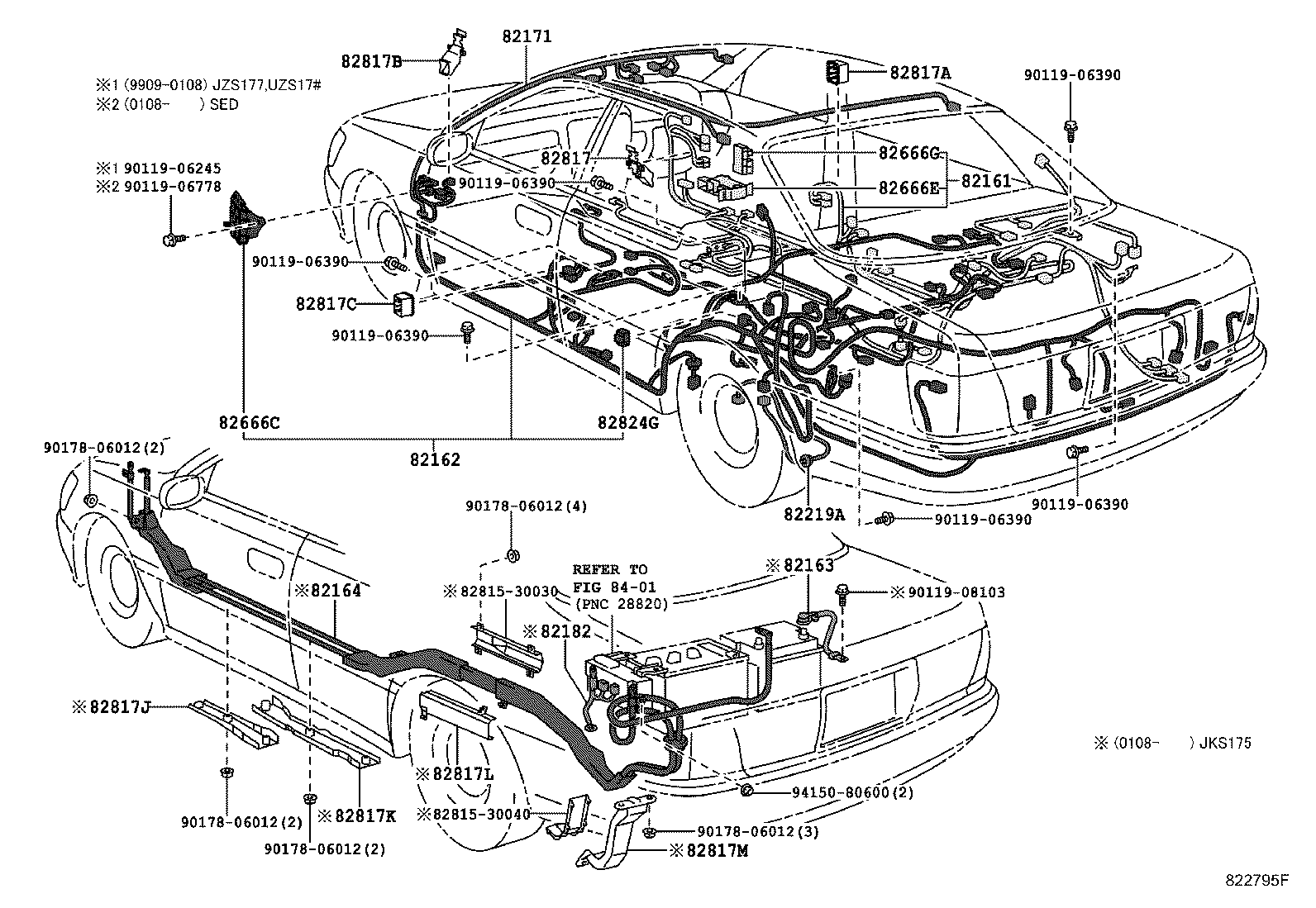 82122-30730 WIRE, ENGINE, NO.2 product image
