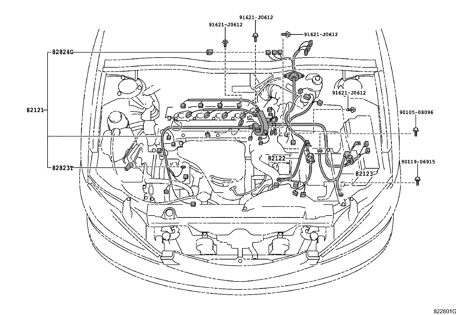82191-33040 WIRE, FRONT SEAT, RH product image