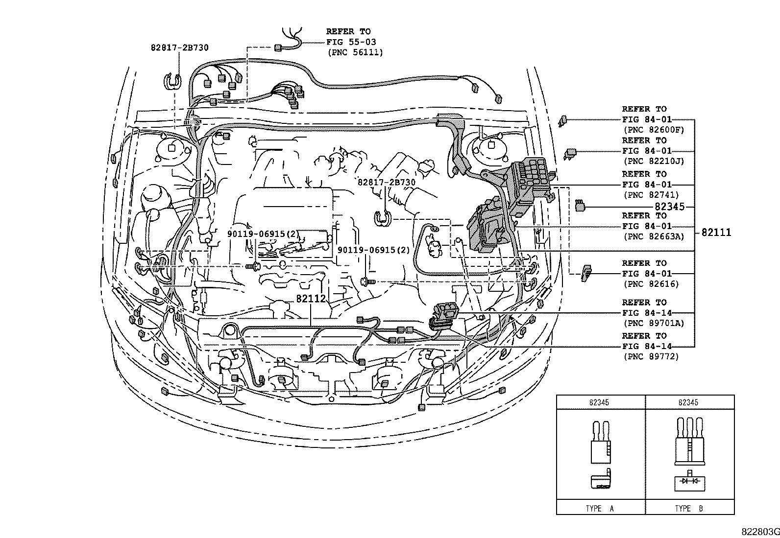 82191-33040 WIRE, FRONT SEAT, RH product image