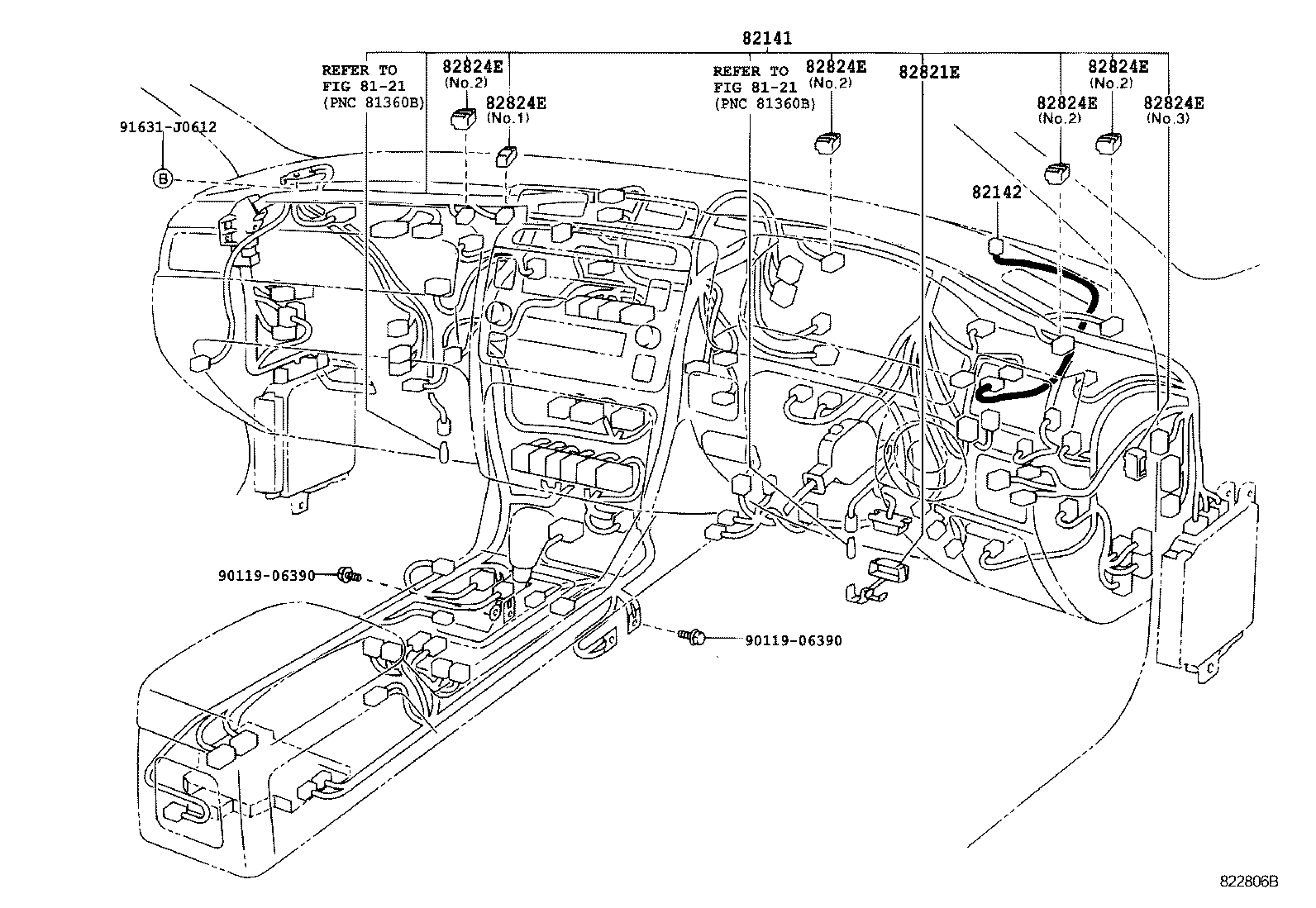 82191-30110 WIRE, FRONT SEAT, RH product image