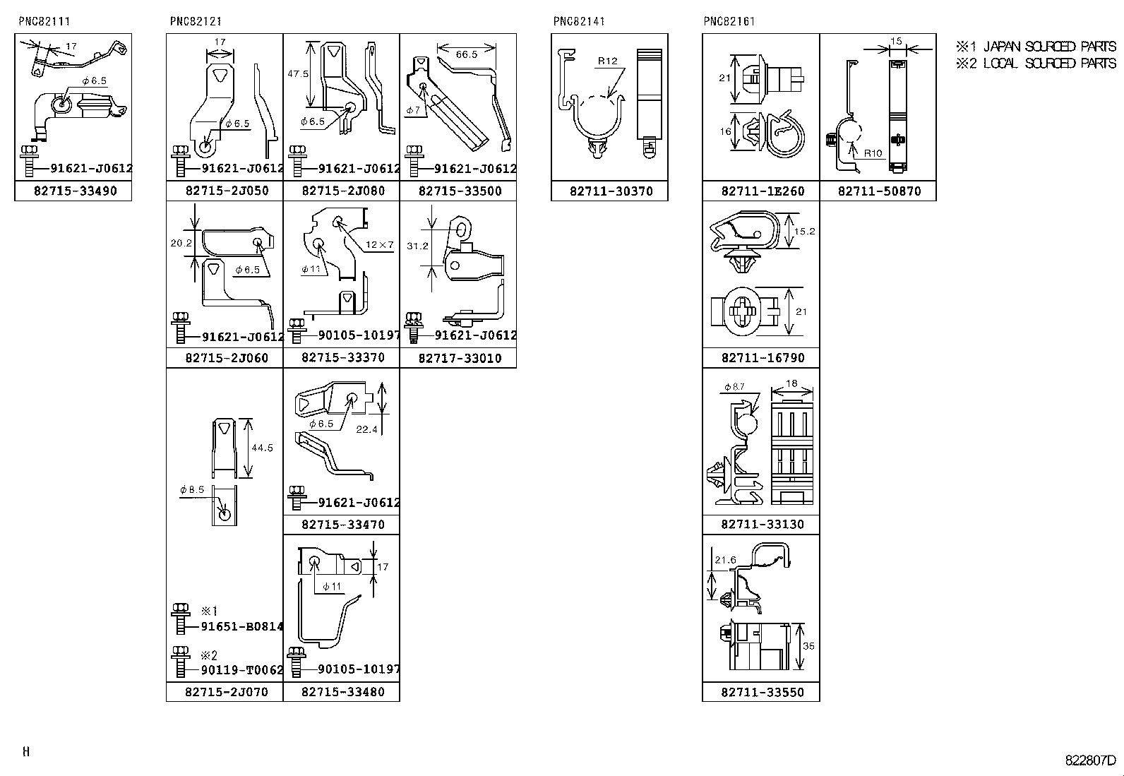 82191-33040 WIRE, FRONT SEAT, RH product image