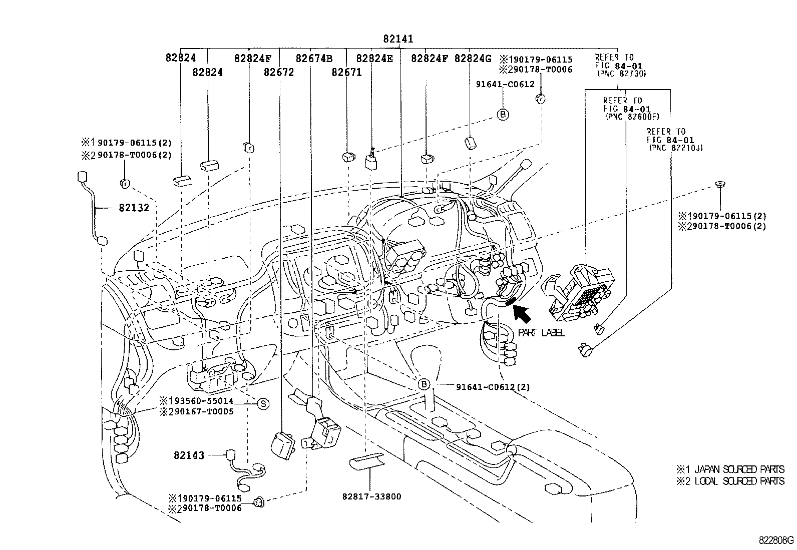 82191-33050 WIRE, FRONT SEAT, RH product image