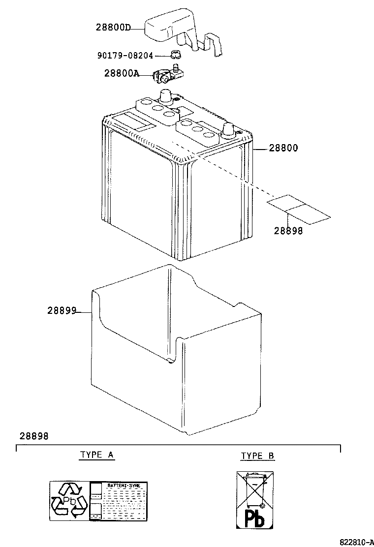 28899-27040 INSULATOR, BATTERY product image