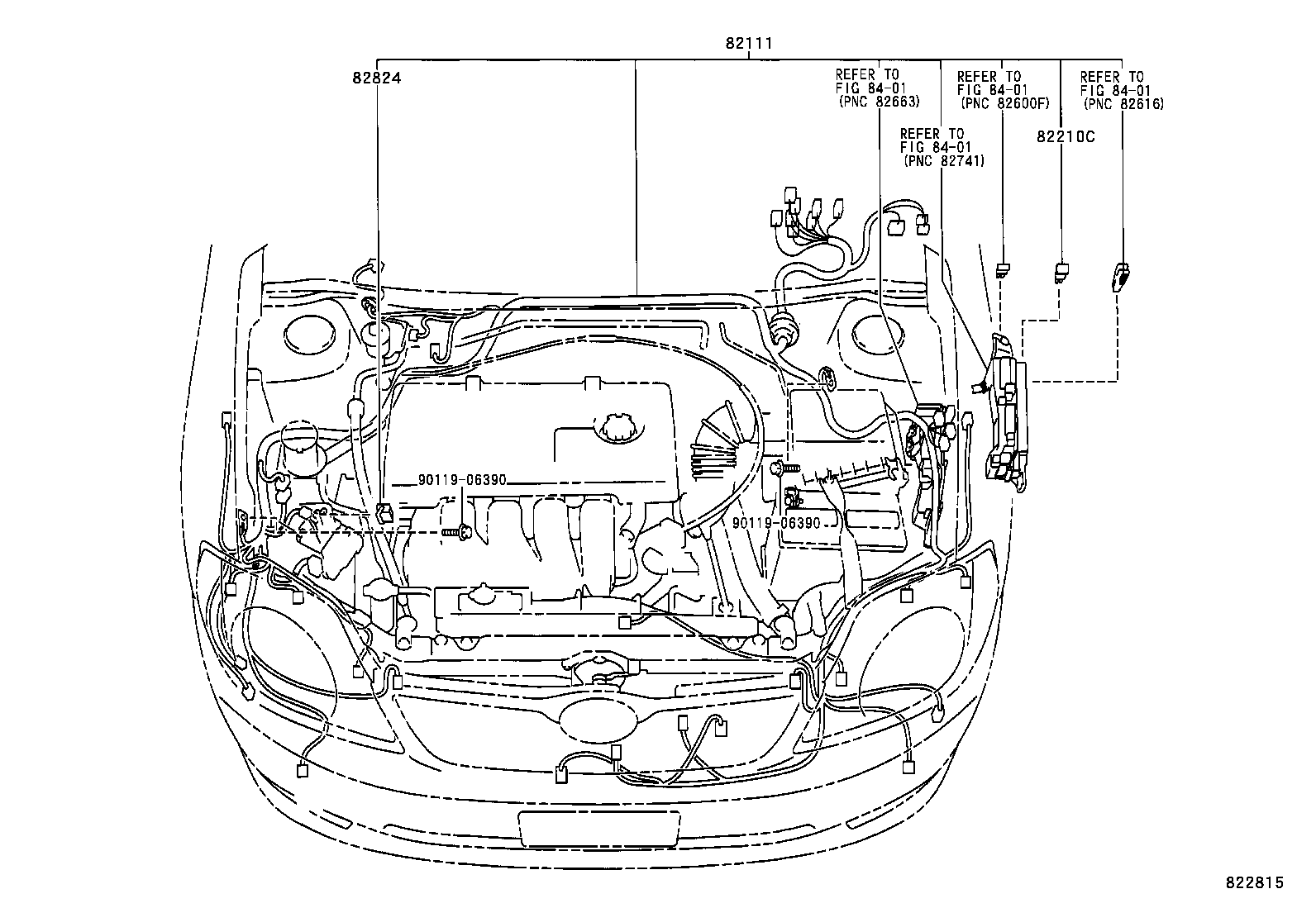 82184-12561 WIRE, BACK DOOR, NO.1 product image