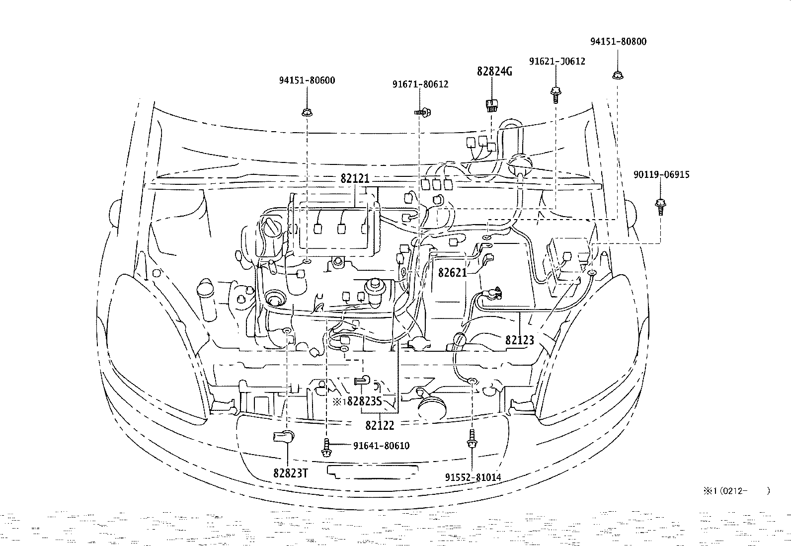 82122-52010 WIRE, ENGINE, NO.2 product image