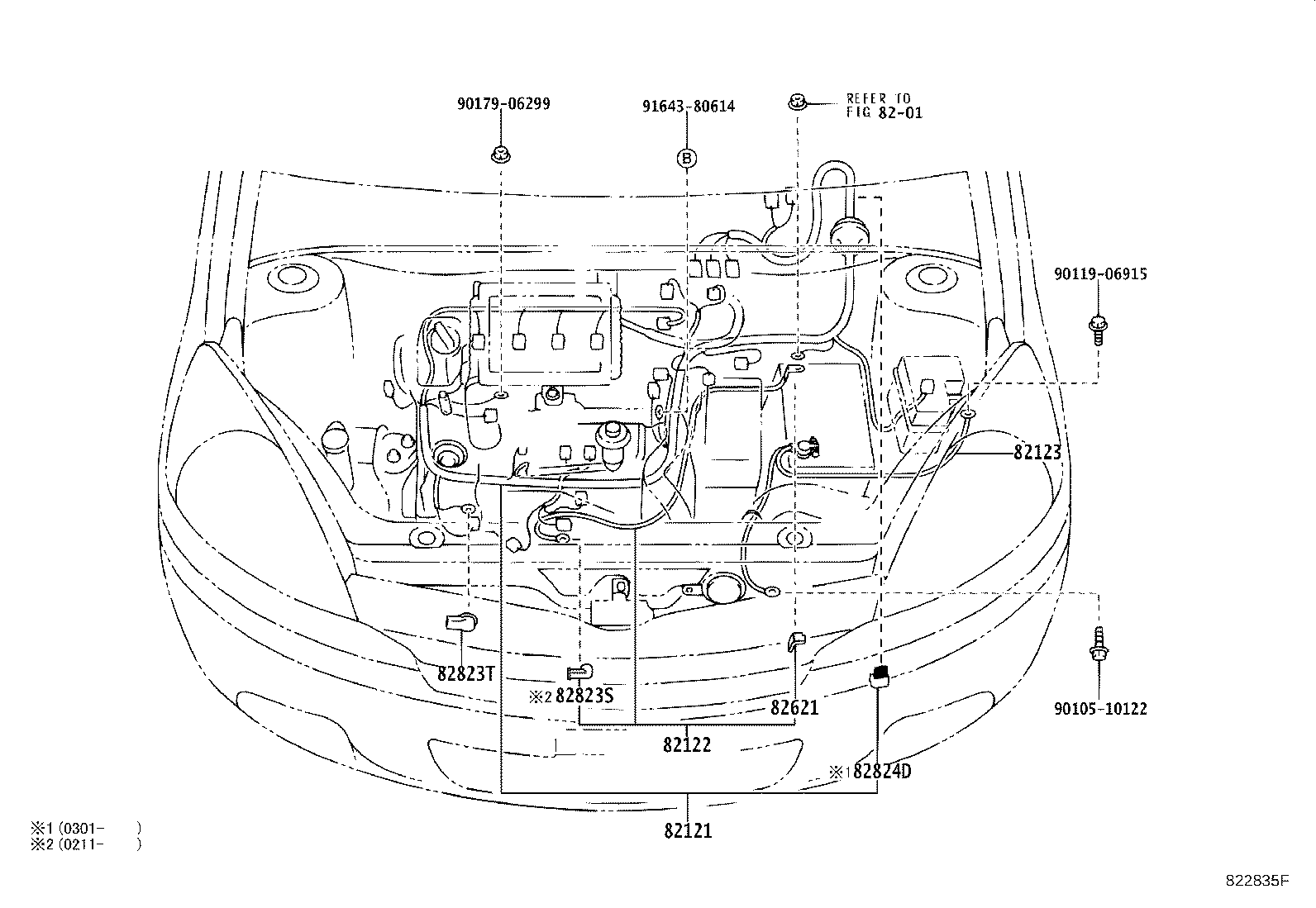 82151-52420 WIRE, FRONT DOOR, RH product image