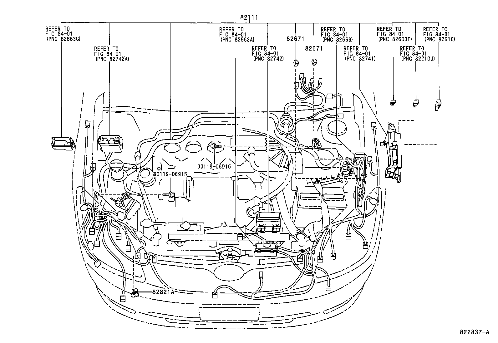 82121-13892 WIRE, ENGINE product image