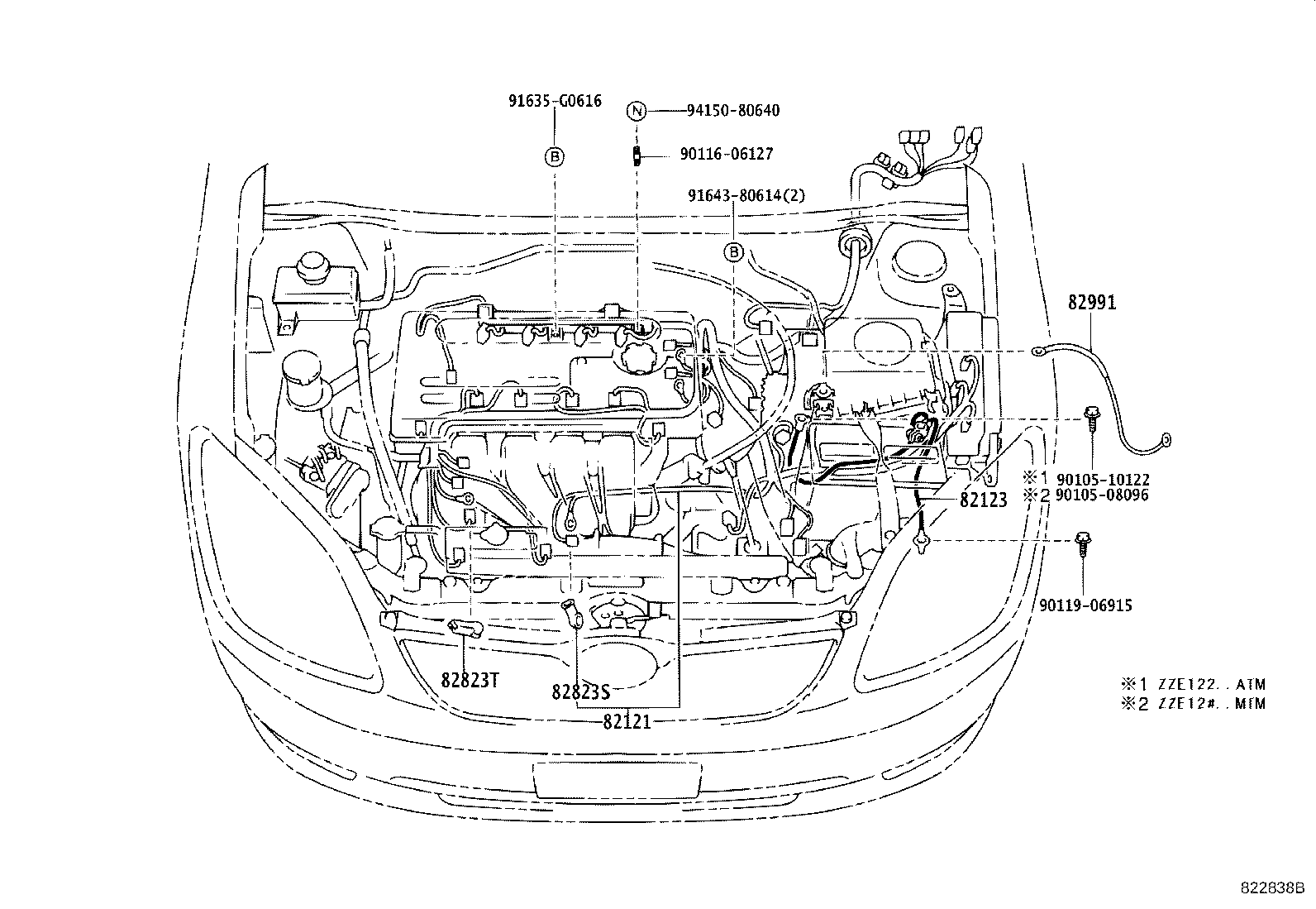 82121-13892 WIRE, ENGINE product image