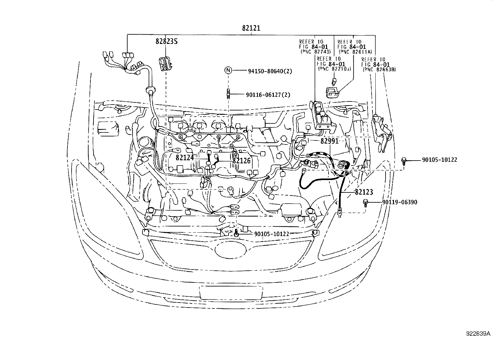 82121-13892 WIRE, ENGINE product image