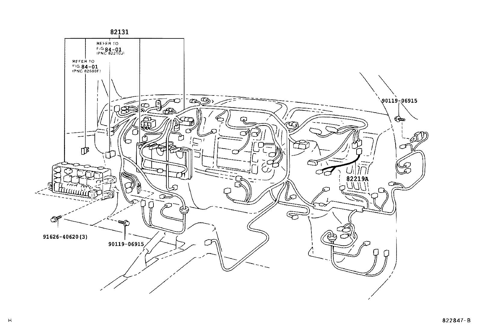 82121-37B41 WIRE, ENGINE, NO.2 product image