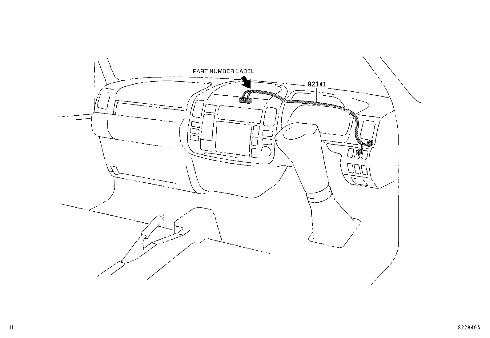 82121-37B41 WIRE, ENGINE, NO.2 product image