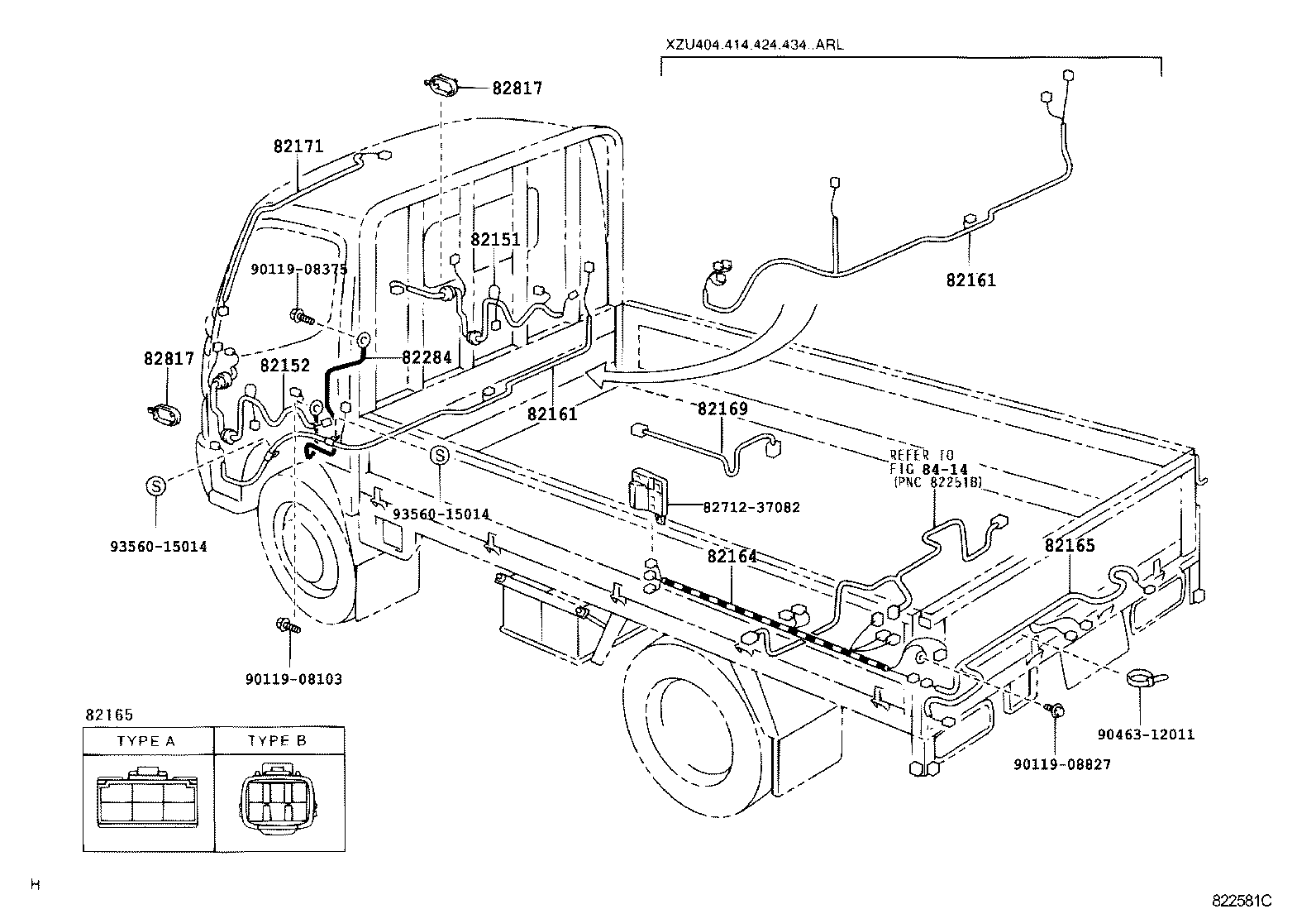 82121-37B41 WIRE, ENGINE, NO.2 product image