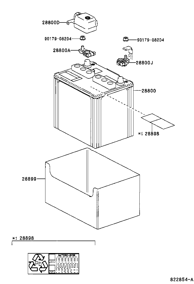 28899-27010 INSULATOR, BATTERY product image