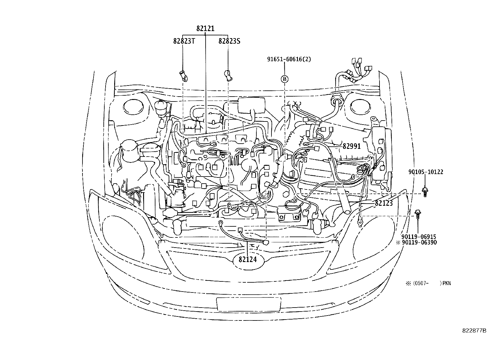 82121-12F60 WIRE, ENGINE product image