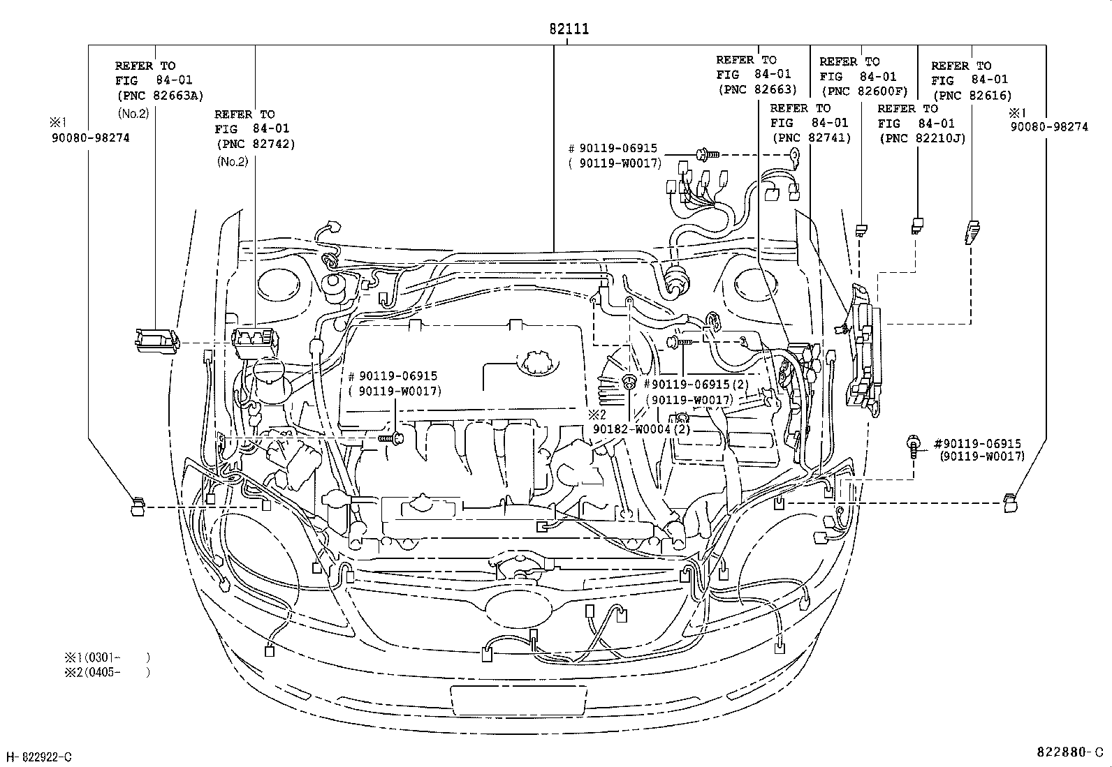 82817-02250 PROTECTOR, WIRING HARNESS, NO.1 product image