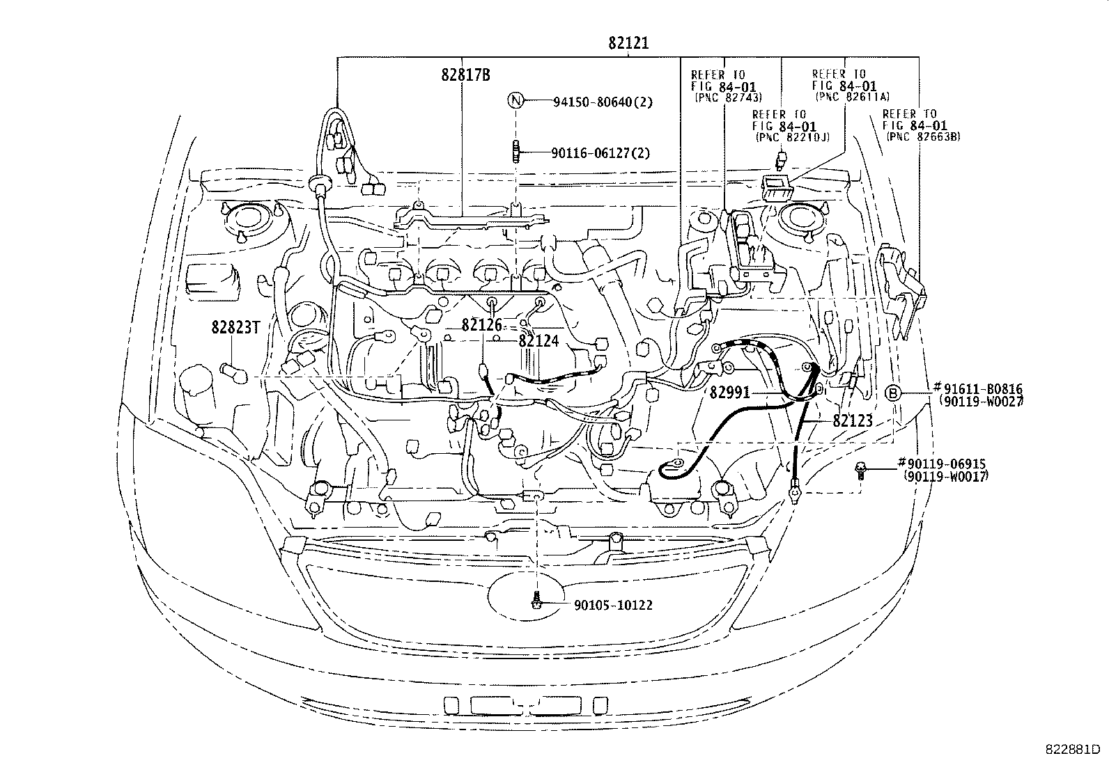 82817-02250 PROTECTOR, WIRING HARNESS, NO.1 product image