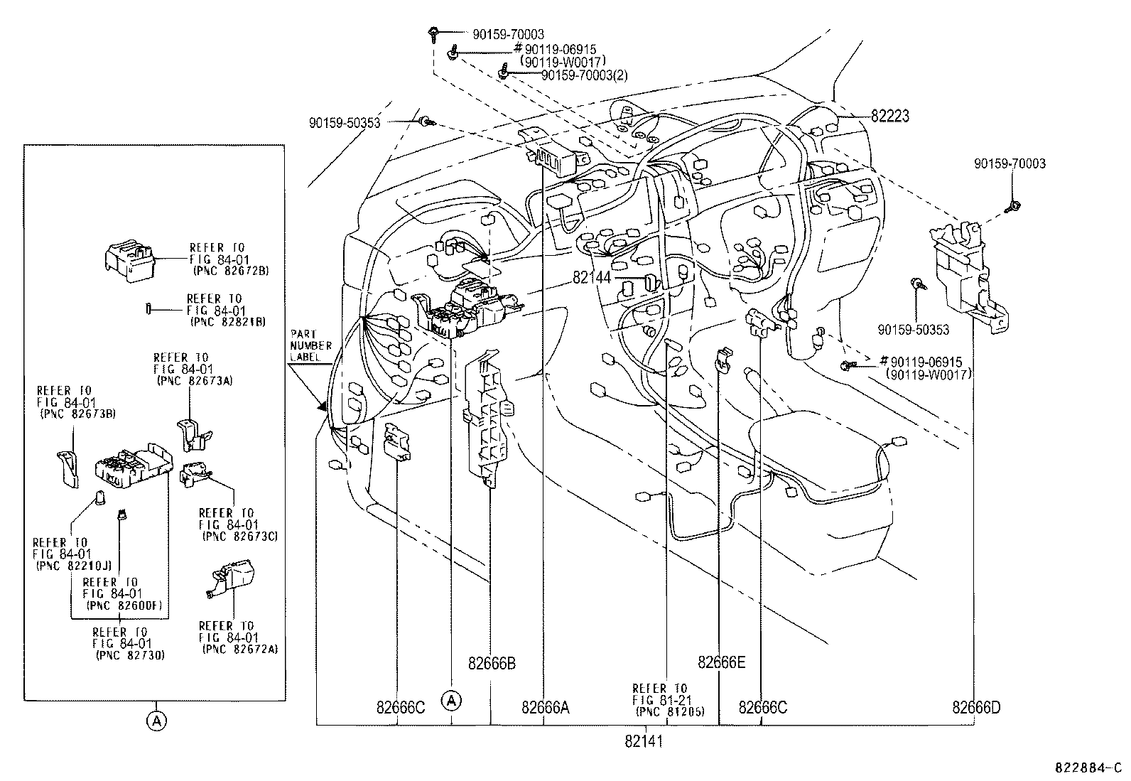 82817-02250 PROTECTOR, WIRING HARNESS, NO.1 product image