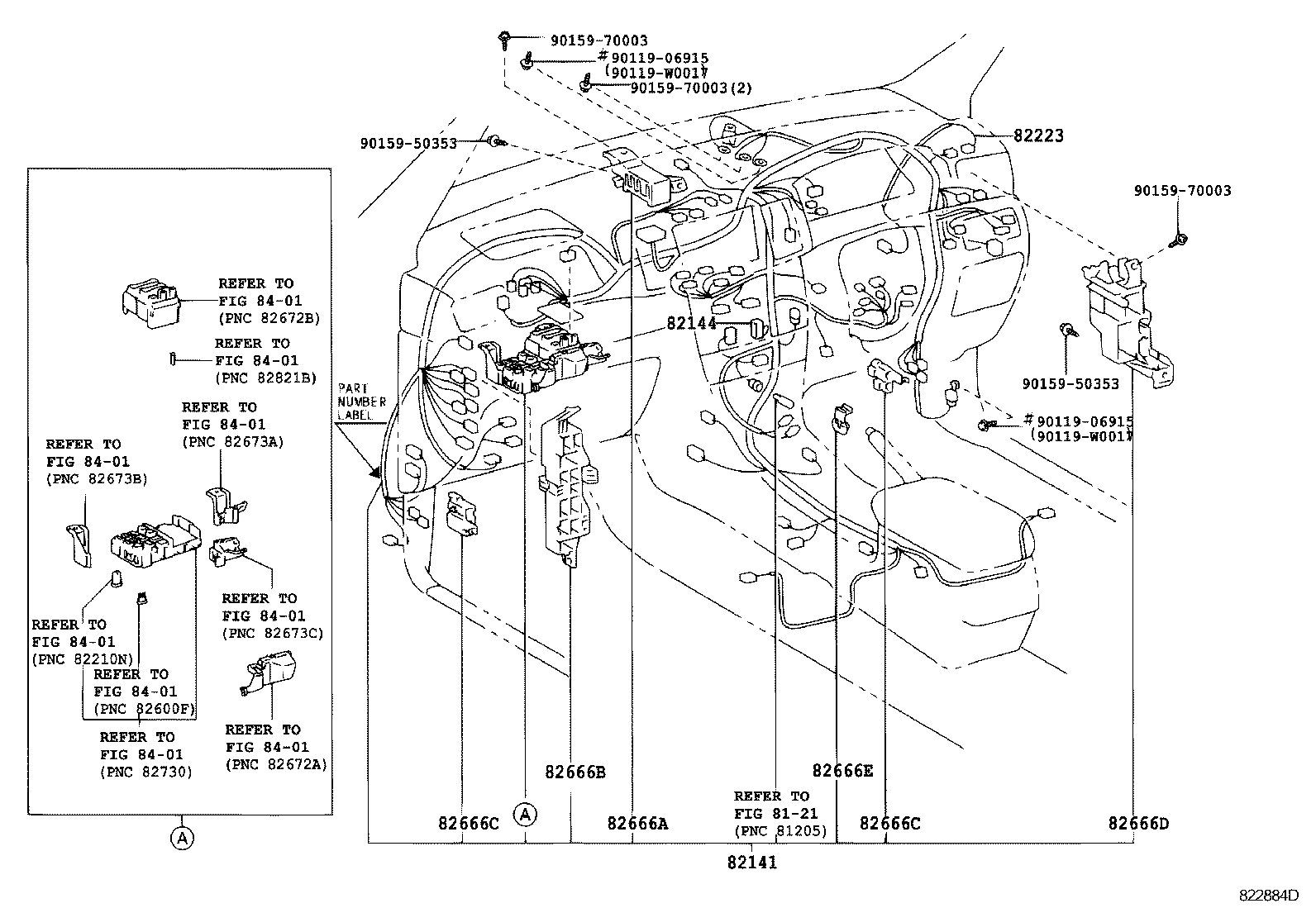 82117-02013 WIRE, INSTRUMENT PANEL product image