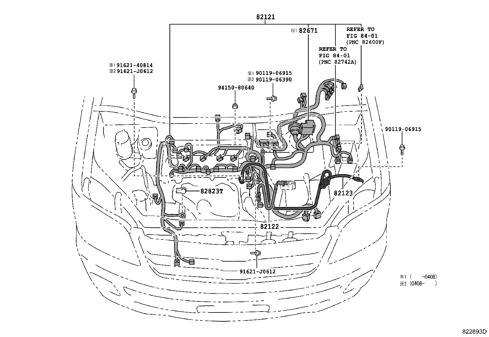 82113-28040 WIRE, ENGINE ROOM, NO.3 product image