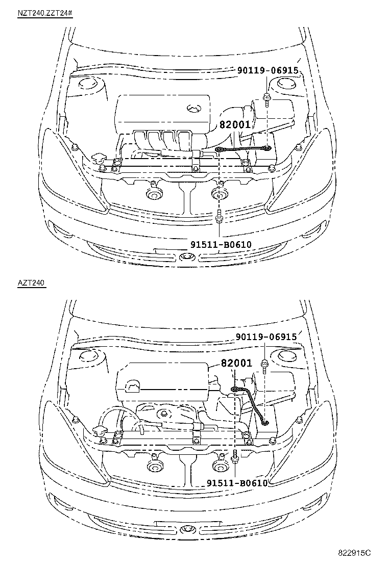 82142-20120 WIRE, INSTRUMENT PANEL, NO.2 product image