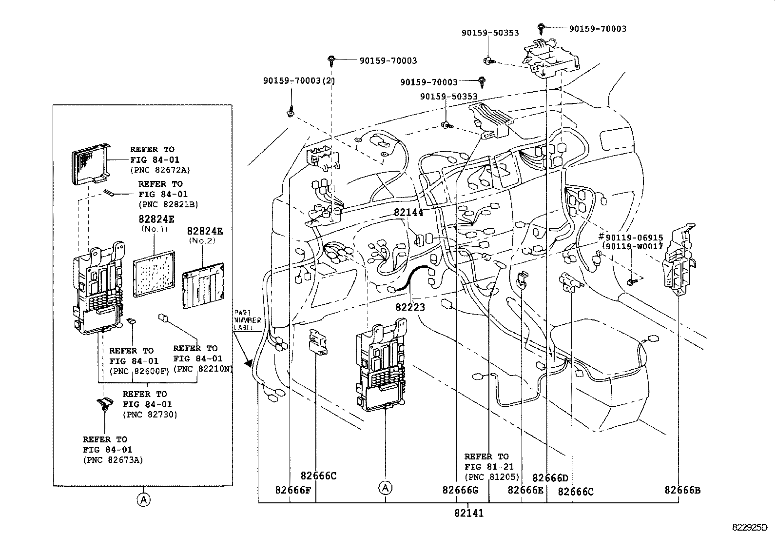 82117-02013 WIRE, INSTRUMENT PANEL product image