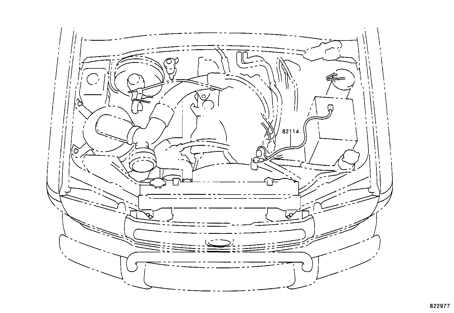 82122-0B170 WIRE, ENGINE, NO.2 product image