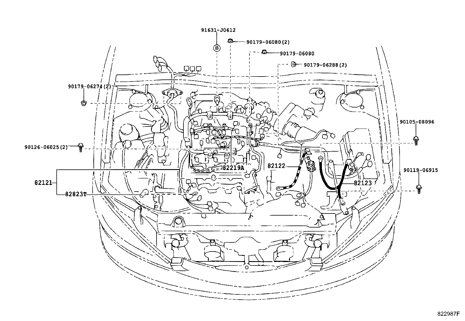 82121-06701 WIRE, ENGINE product image