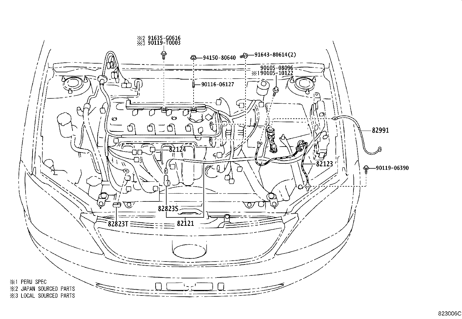 82121-02F71 WIRE, ENGINE product image