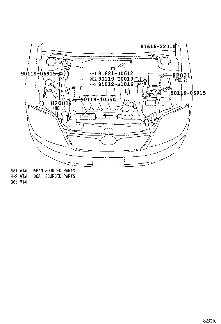 82121-02F71 WIRE, ENGINE product image