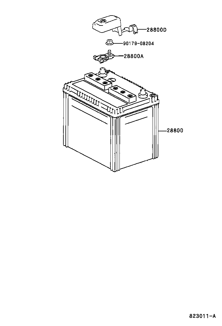 Toyota 82821-12500 COVER, CONNECTOR(FOR BATTERY TERMINAL)