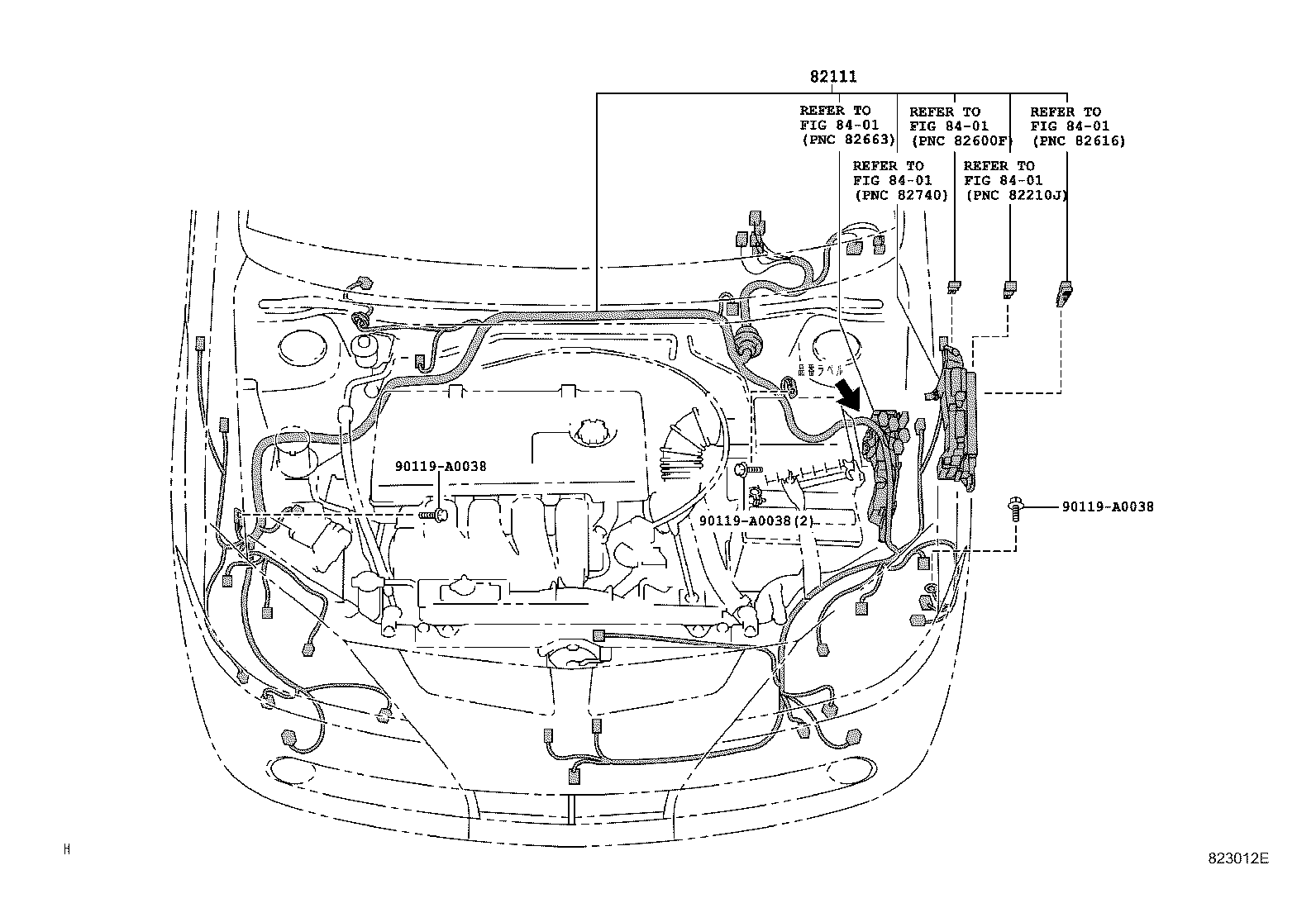 82121-1F080 WIRE, ENGINE product image