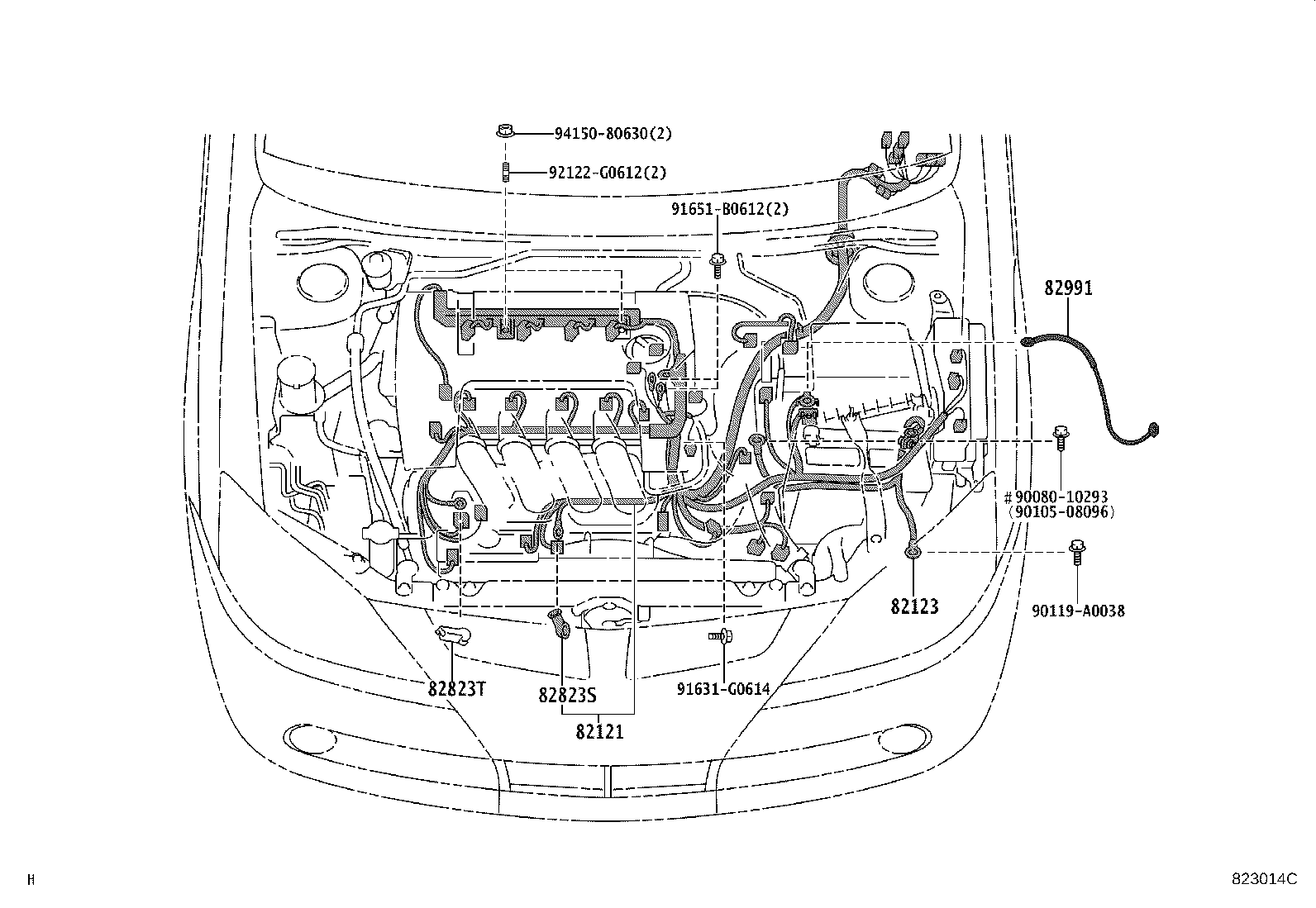 82121-1F080 WIRE, ENGINE product image