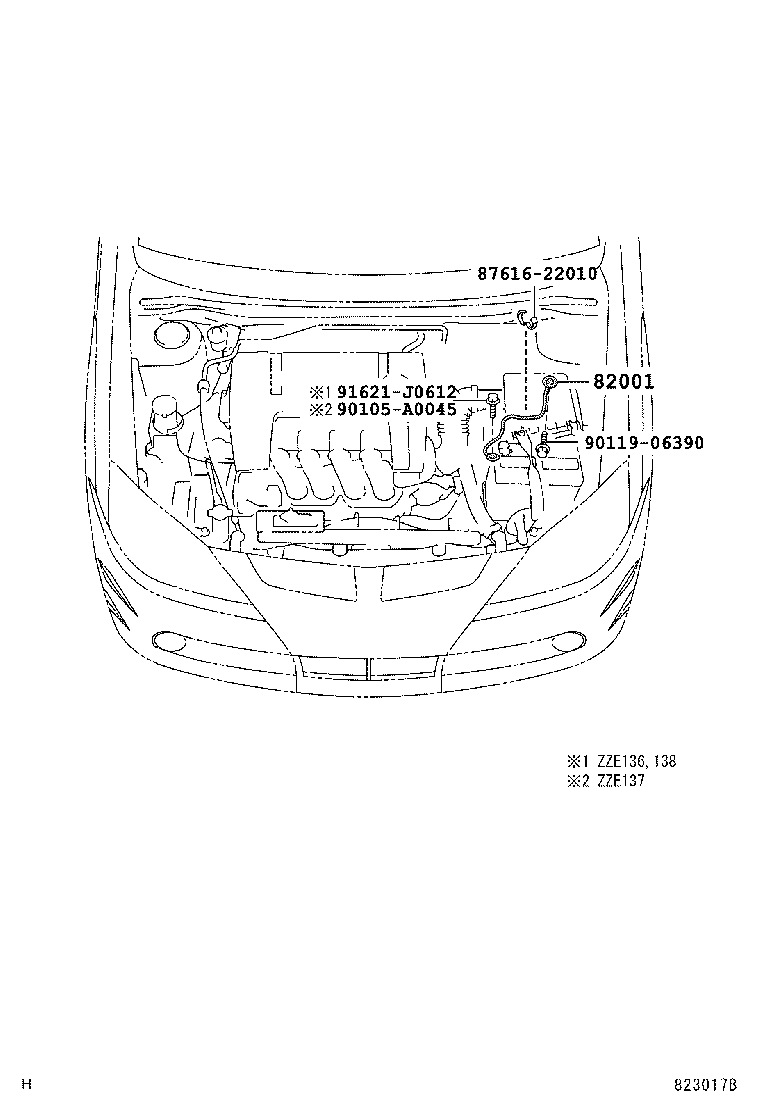82121-1F080 WIRE, ENGINE product image