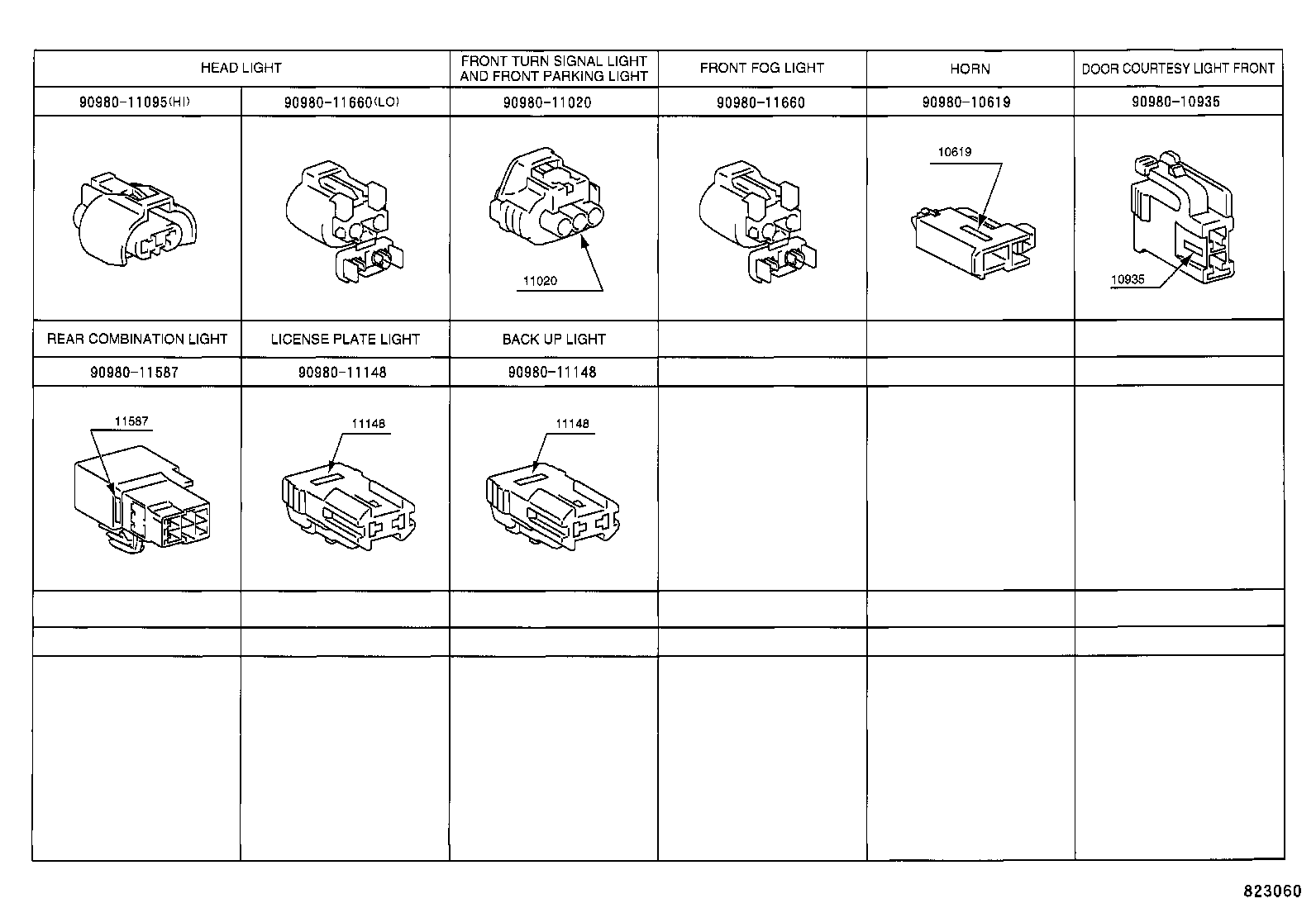 82167-07080 WIRE, SEAT, NO.1 product image