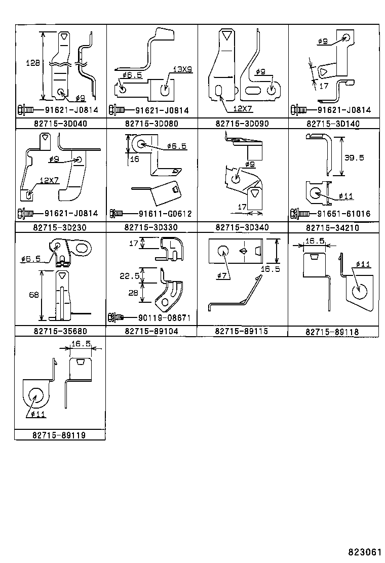 82122-3D030 WIRE, ENGINE, NO.2 product image