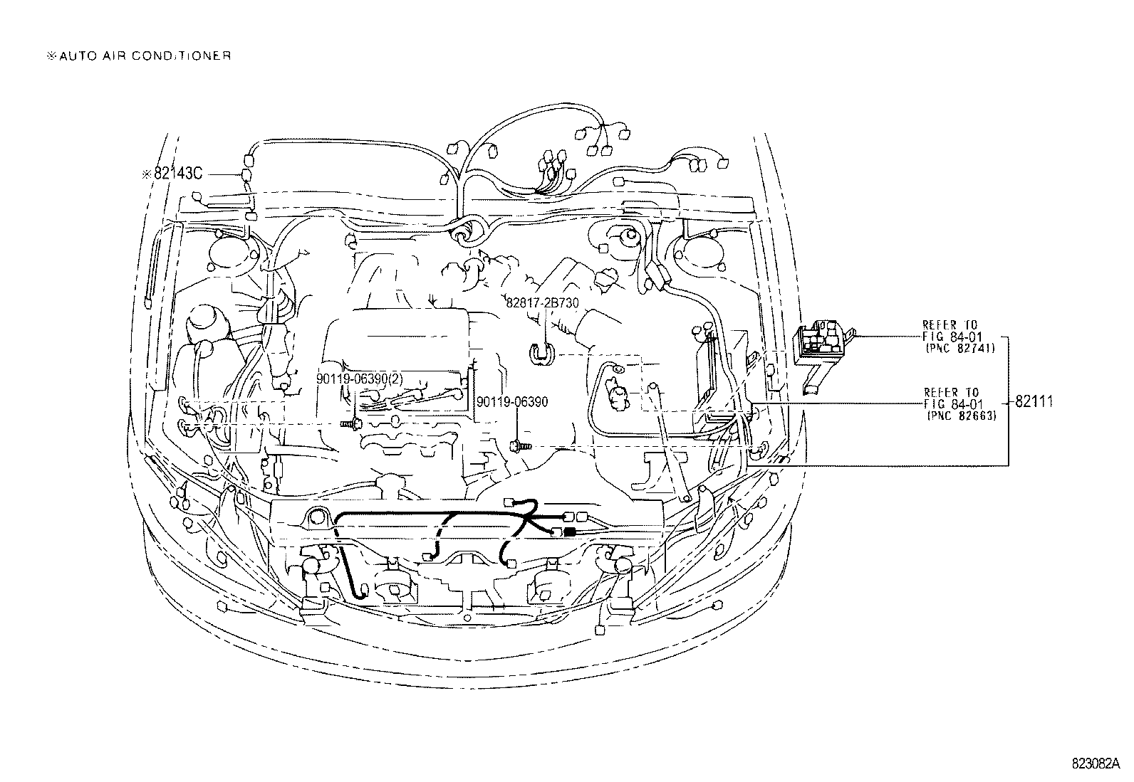82122-YC050 WIRE, ENGINE, NO.2 product image