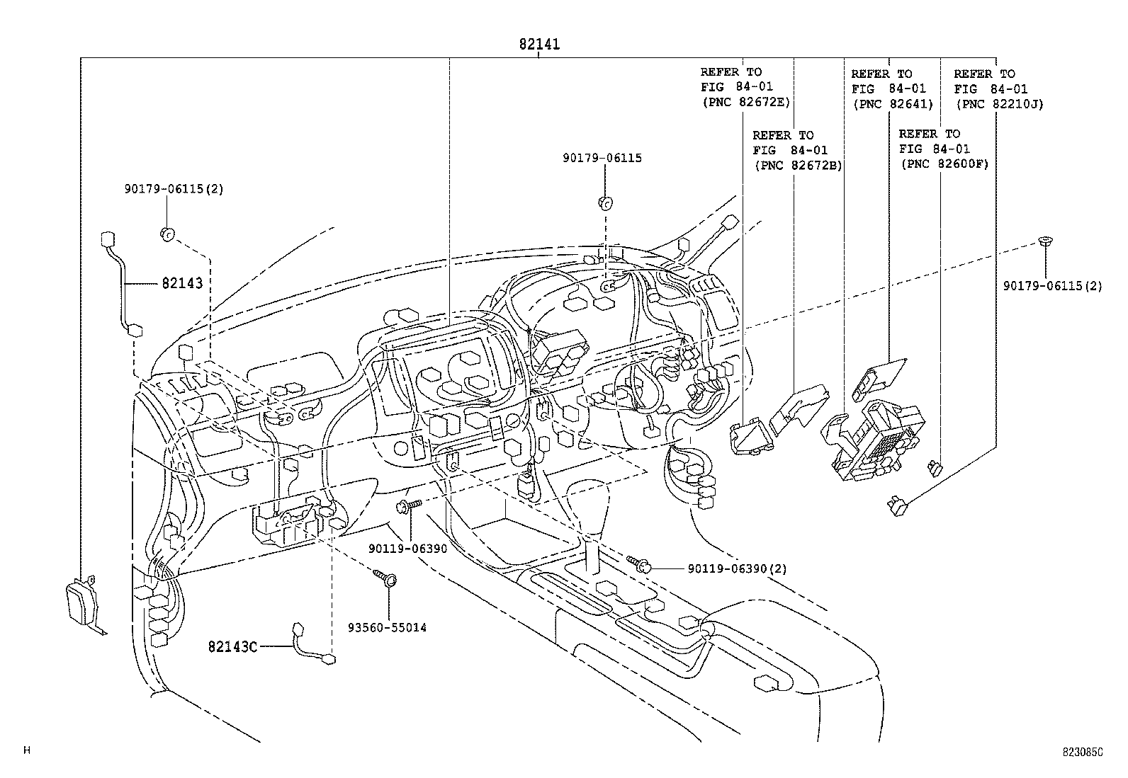82122-YC050 WIRE, ENGINE, NO.2 product image