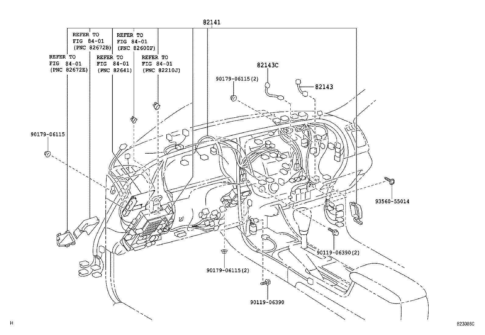 82122-YC050 WIRE, ENGINE, NO.2 product image