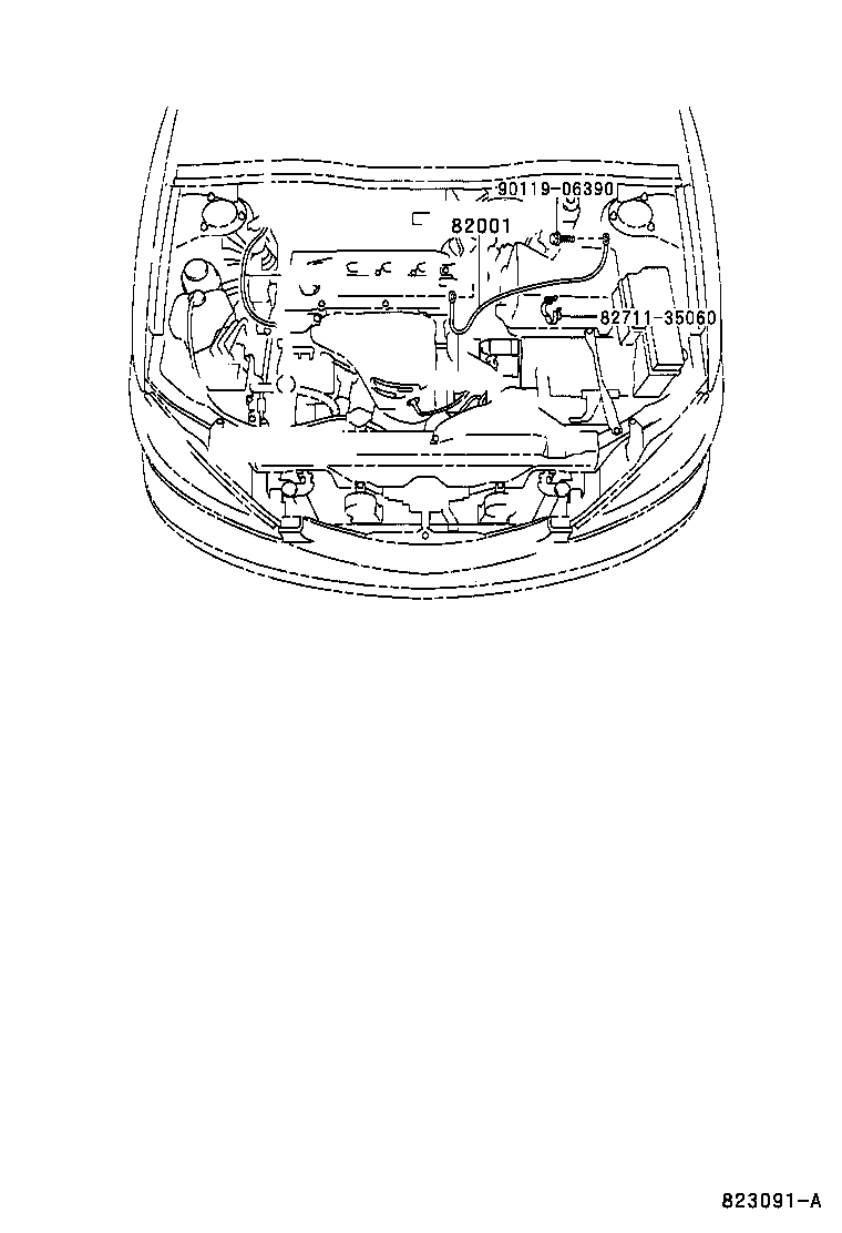 82122-YC050 WIRE, ENGINE, NO.2 product image