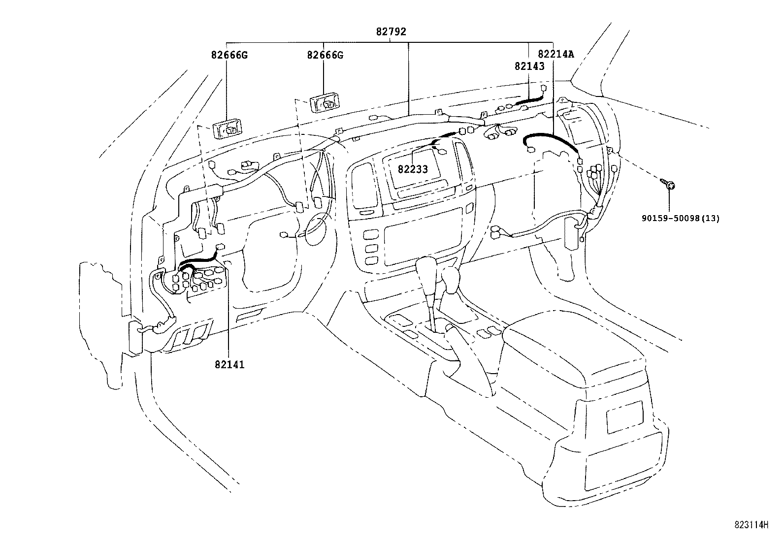 82122-60370 WIRE, ENGINE, NO.2 product image