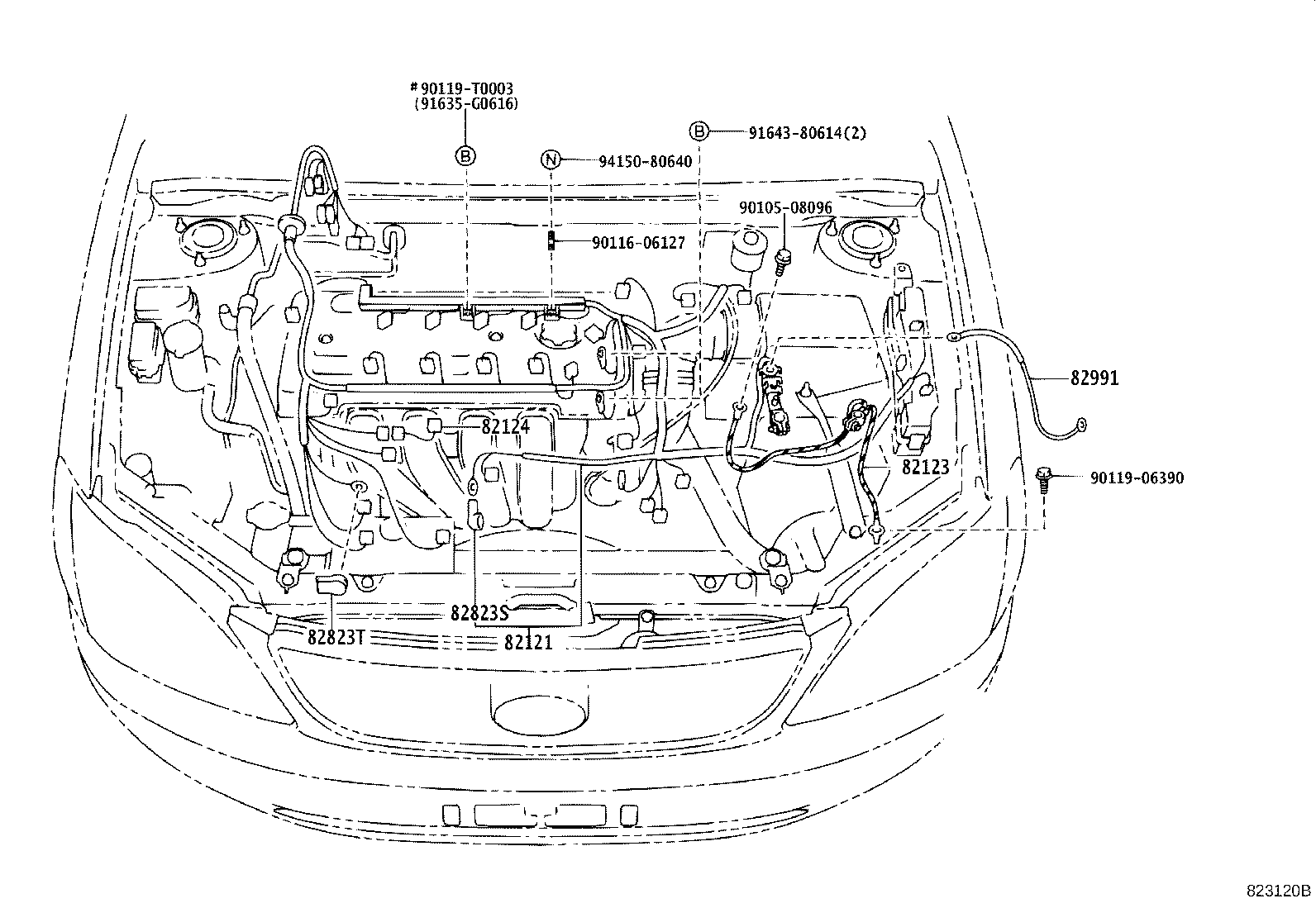 82121-0Z030 WIRE, ENGINE product image