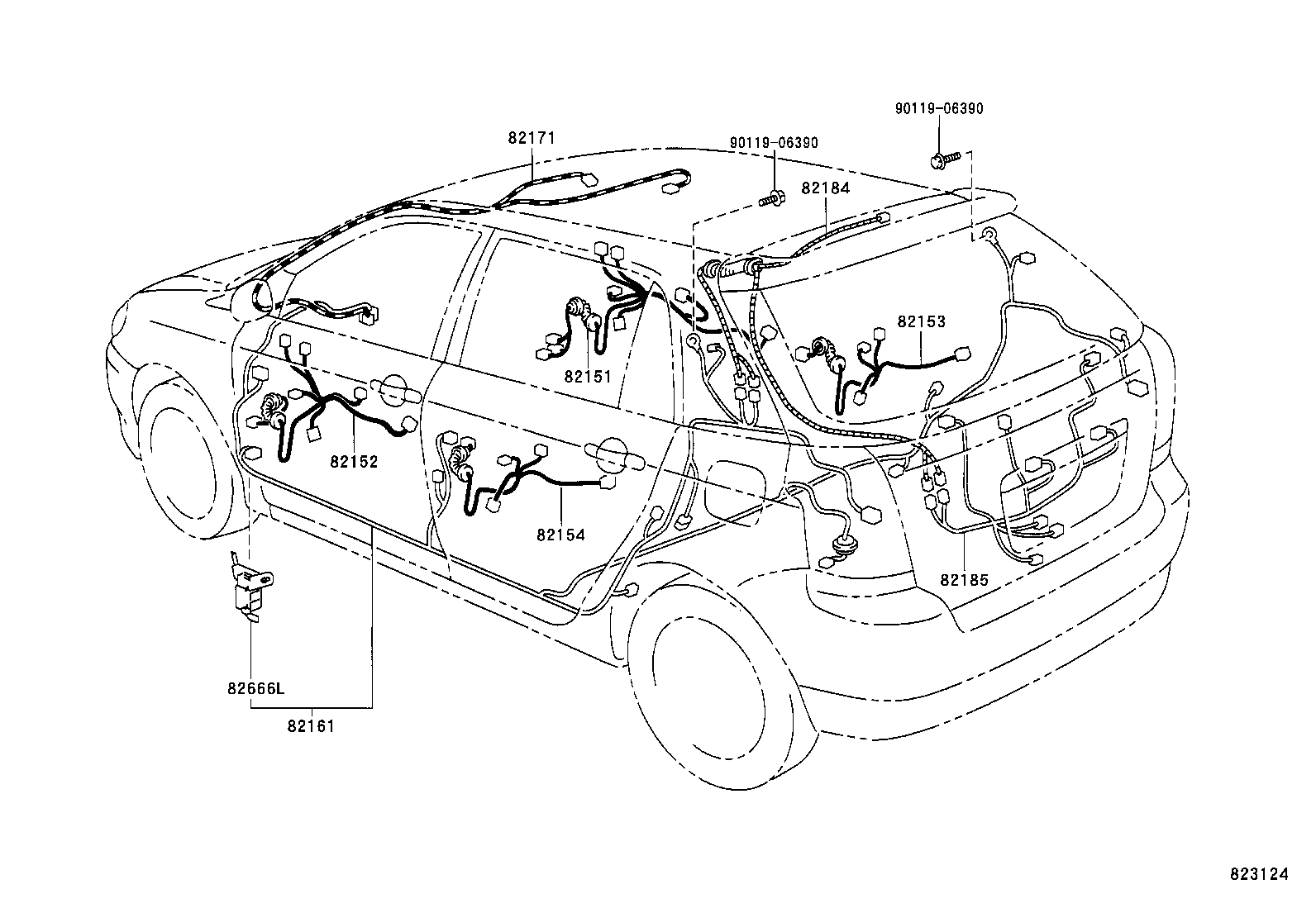 82121-0Z030 WIRE, ENGINE product image