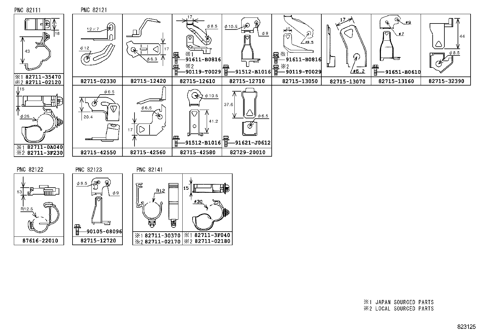 82121-0Z030 WIRE, ENGINE product image